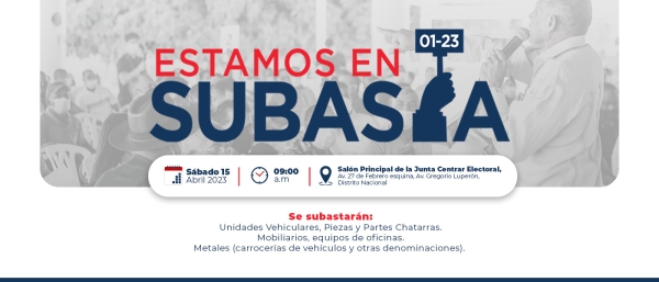 Aviso de Pública Subasta 01-23